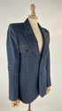 Blazer monopetto denim