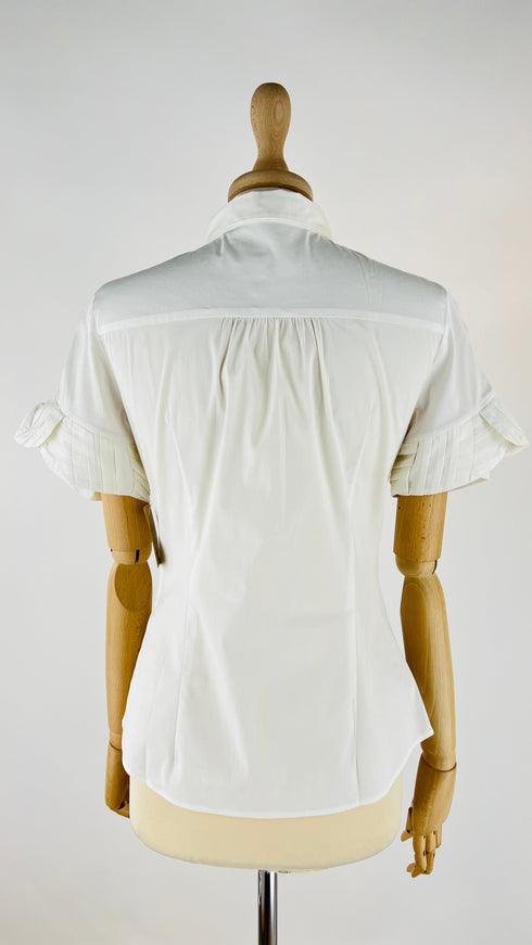 Camicia sfiancata bianca