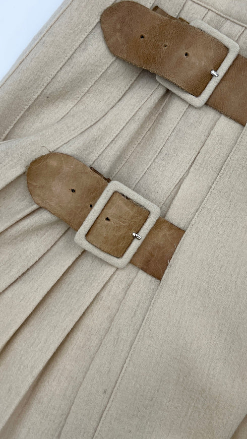 Gonna plissé in lana