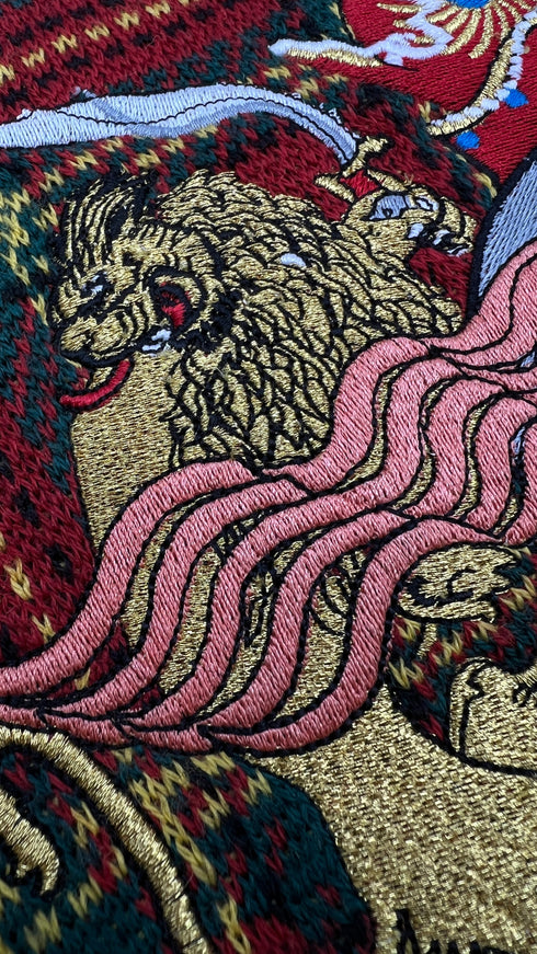 Maglia tartan maxi toppa