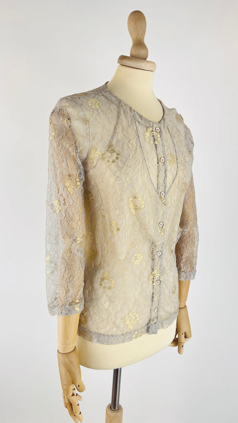 Top in pizzo lurex