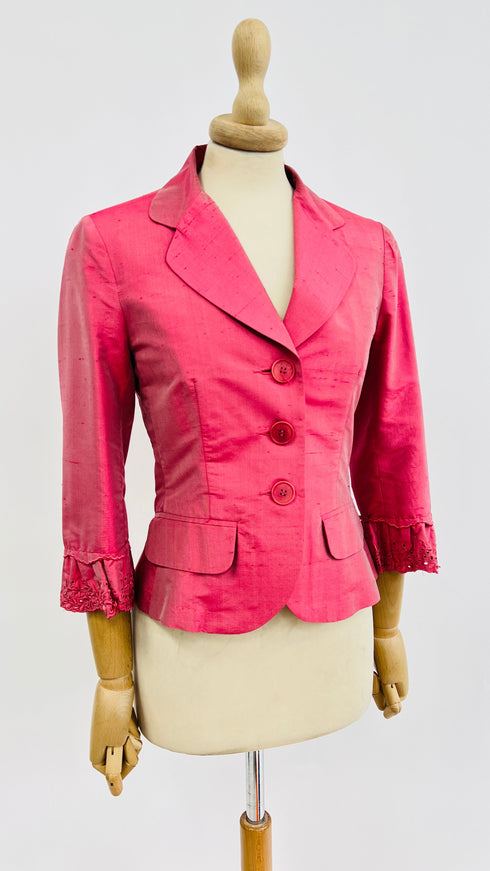Blazer in shantung