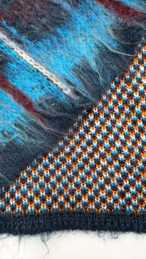 Maglia cropped tartan