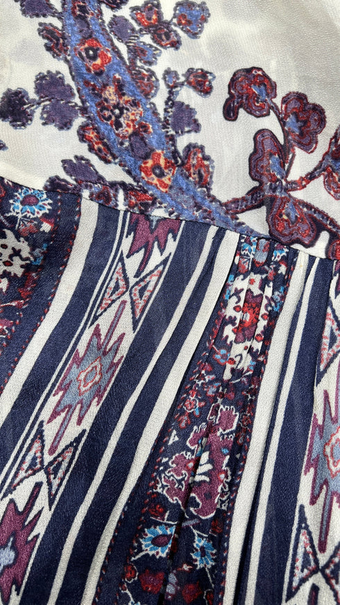 Blusa con stampa paisley