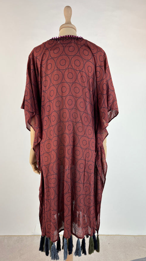 Kaftano cotone a cerchi