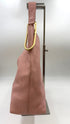 Borsa a spalla in pelle rosa