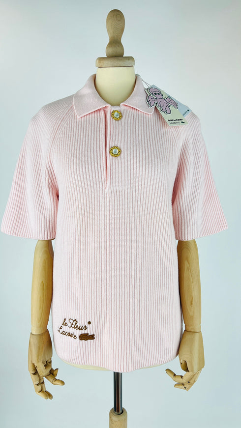 Polo in maglia con cartellino