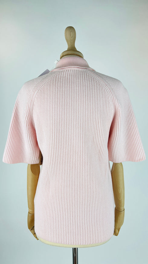 Polo in maglia con cartellino