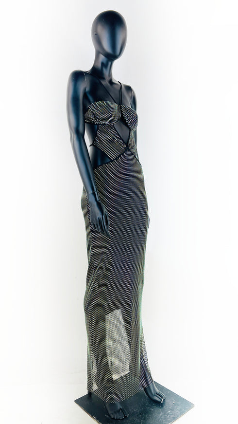 Abito "Cindy in Serpent de Nuit" con cartellino