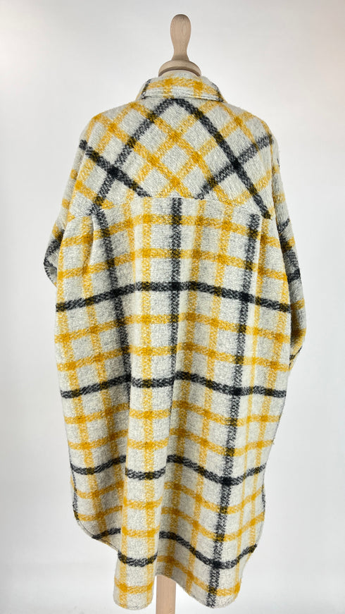 Soprabito bouclé tartan