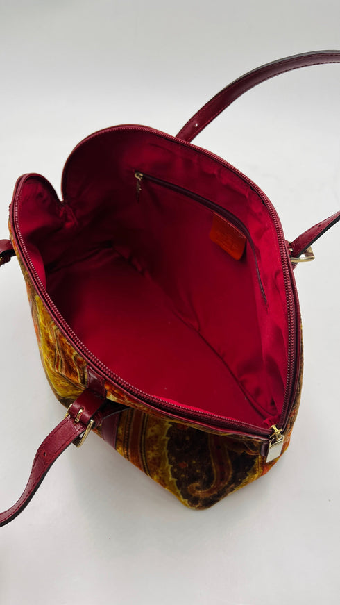 Borsa velluto fantasia