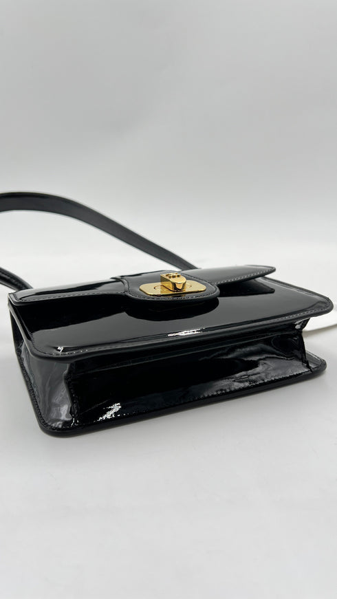 Borsa "Josephine" in vernice nera
