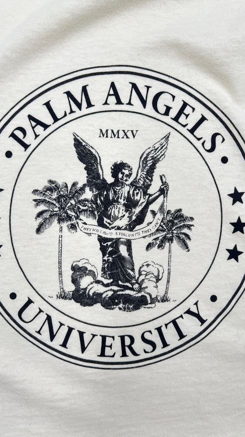 Smanicato cropped cotone