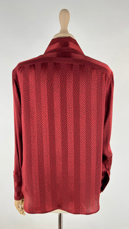 Camicia in seta pois