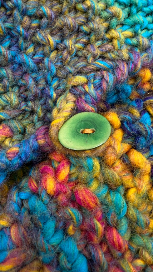 Cardigan cropped multicolor