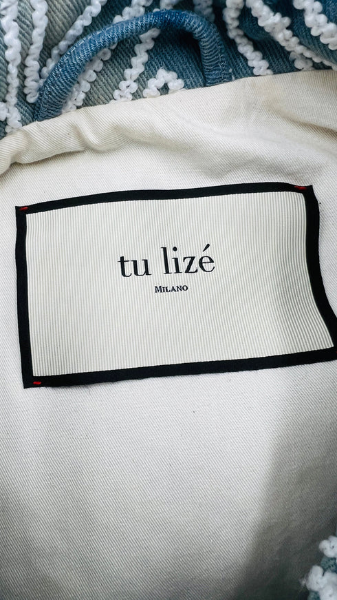 Gilet bleached ricamato