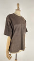 Top in suede