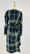 Abito midi tartan