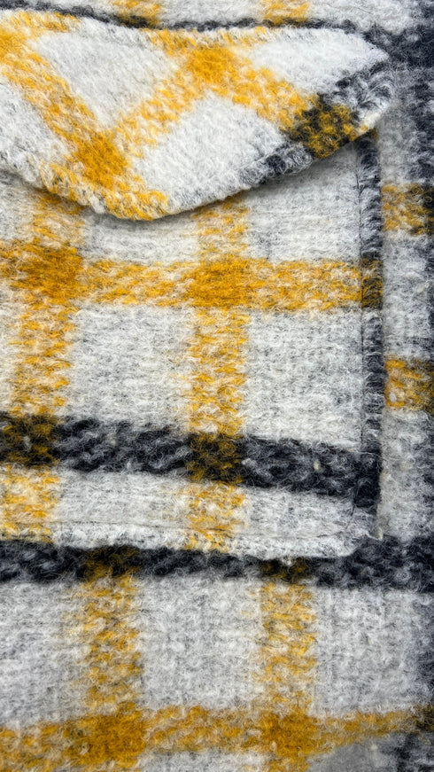 Soprabito bouclé tartan