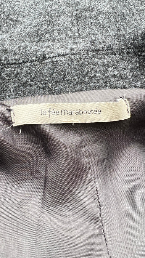 Cappotto in panno grigio