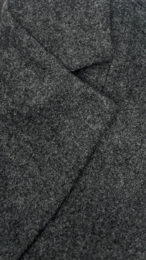 Cappotto in panno grigio