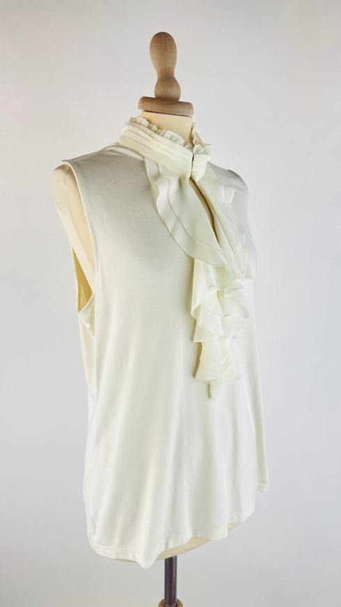 Canotta con volant vintage