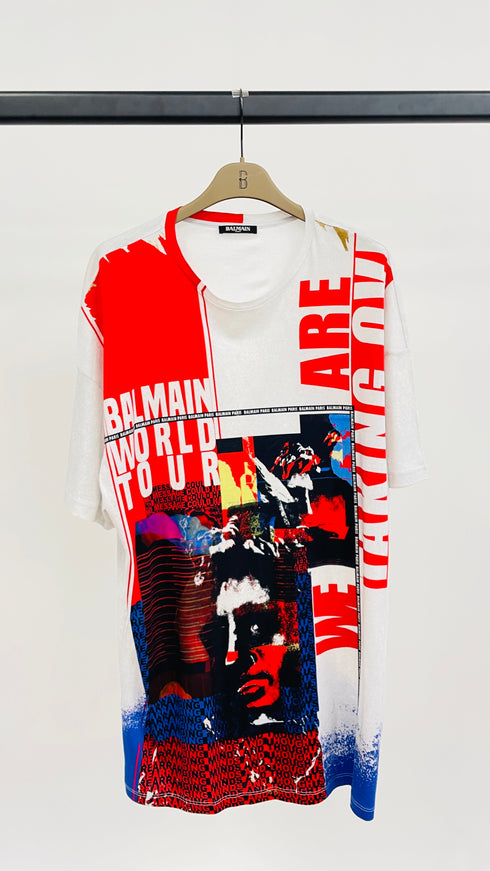 T-shirt oversize stampata