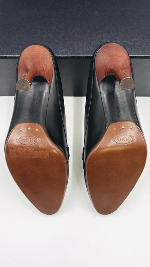 Mules neri con tacco N.38