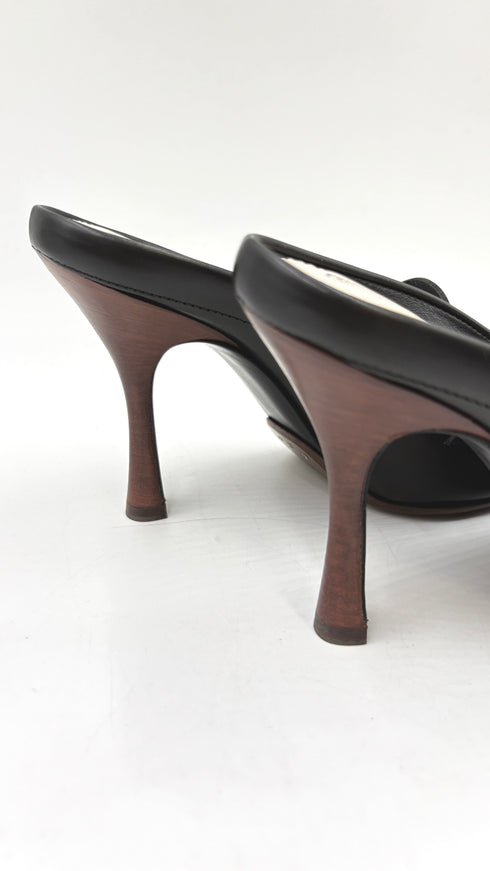 Mules neri con tacco N.38