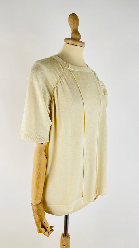 T-shirt in maglina lana/seta