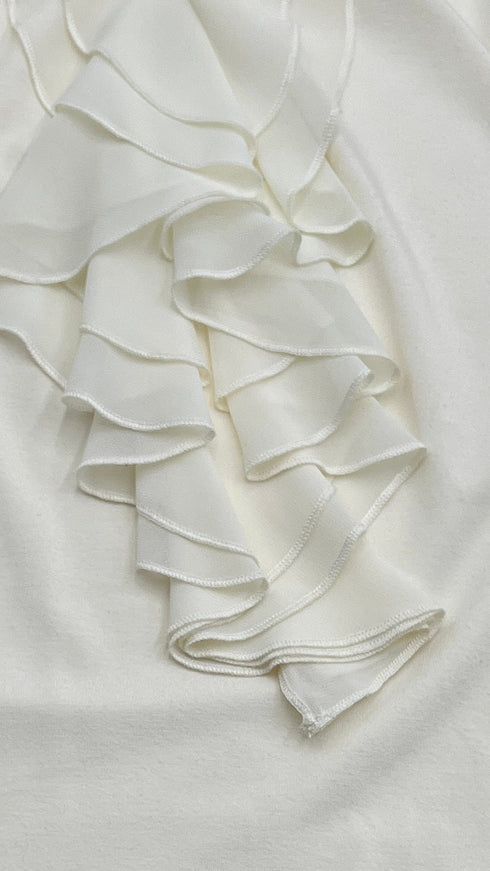 Canotta con volant vintage