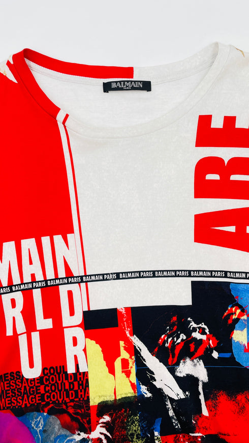 T-shirt oversize stampata