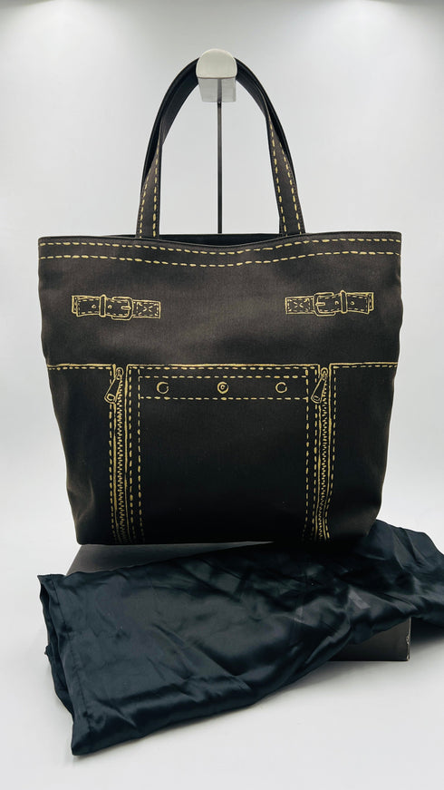 Borsa tote stampa zip
