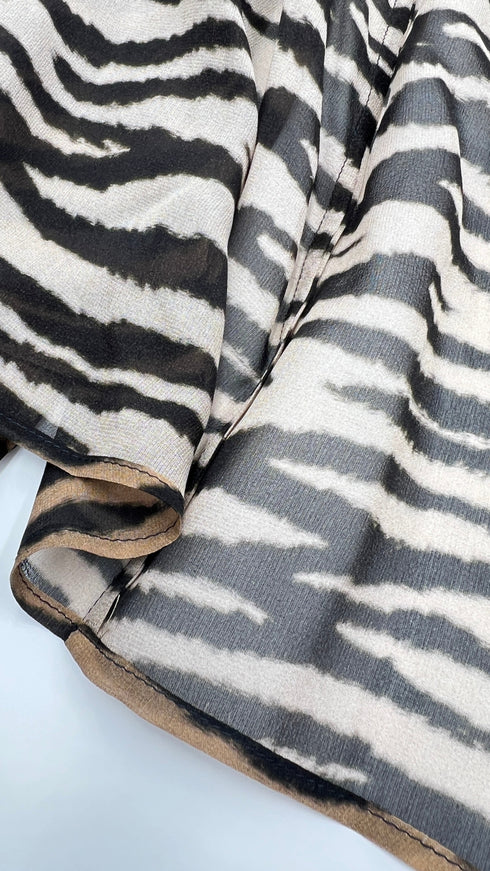 Camicia animalier in seta