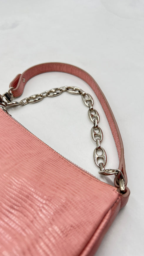 Borsa small in pelle rosa