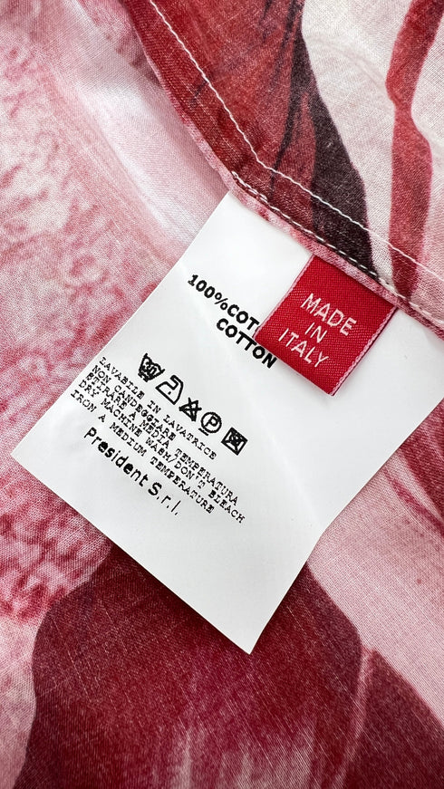 Camicia macro stampa con cartellino