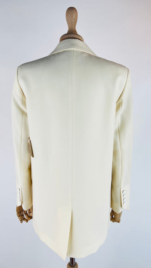 Blazer in lana bianca