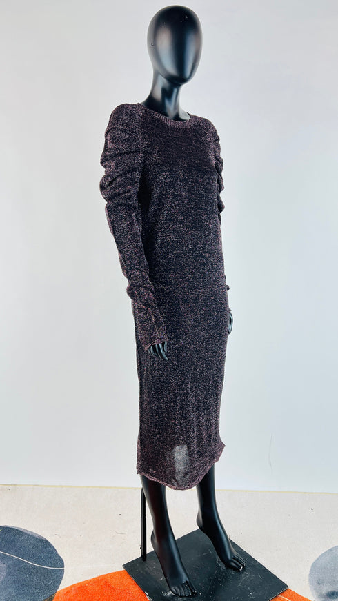 Abito midi lurex