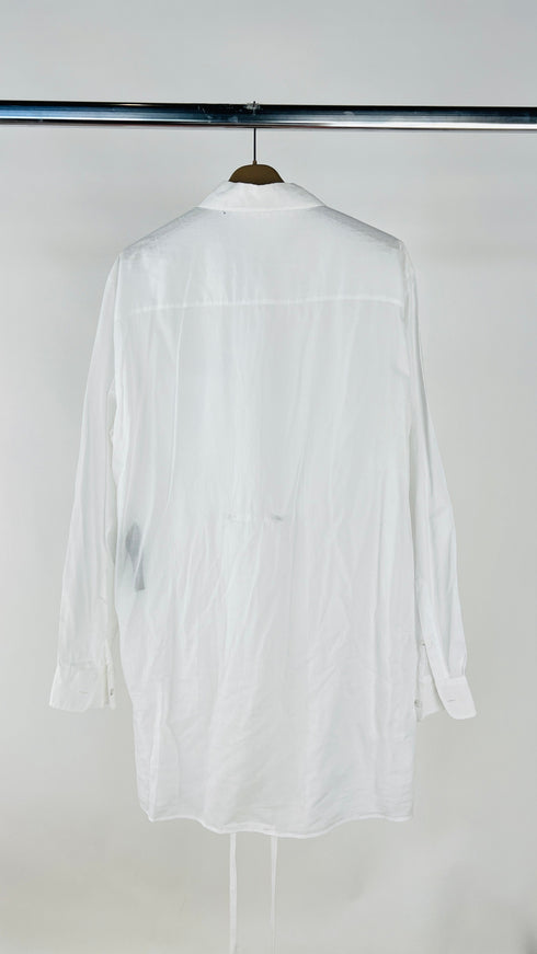 Camicia lunga semitrasparente