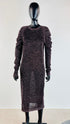 Abito midi lurex
