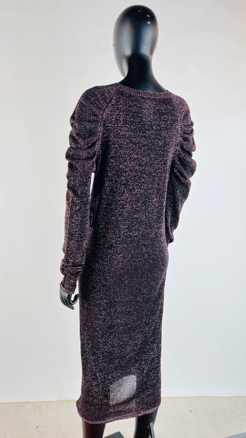 Abito midi lurex