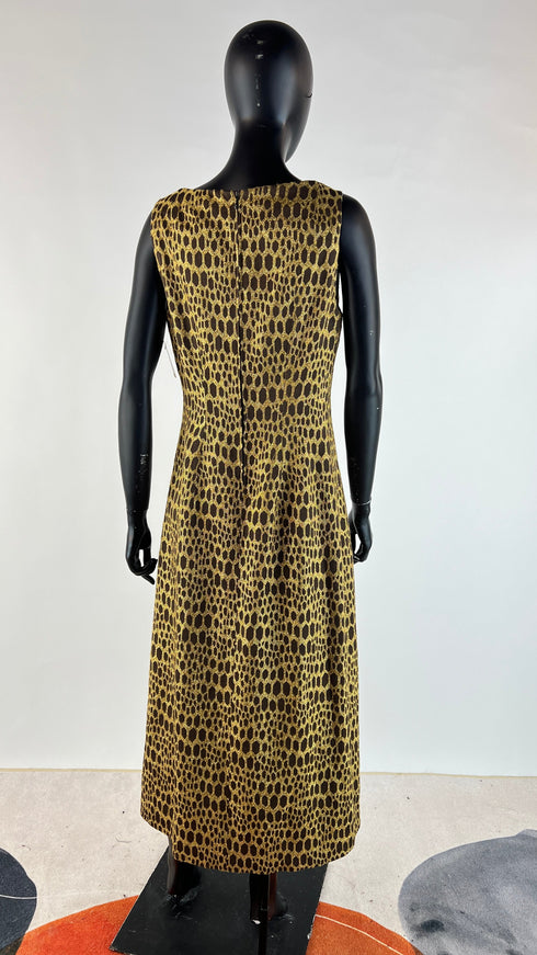 Abito midi svasato geometrico