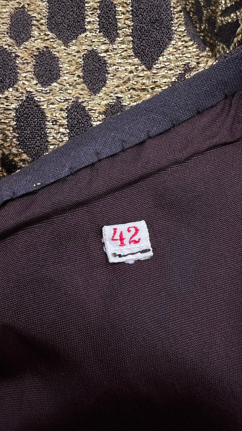 Abito midi svasato geometrico