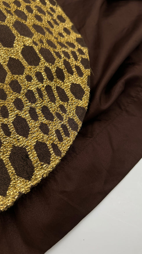 Abito midi svasato geometrico