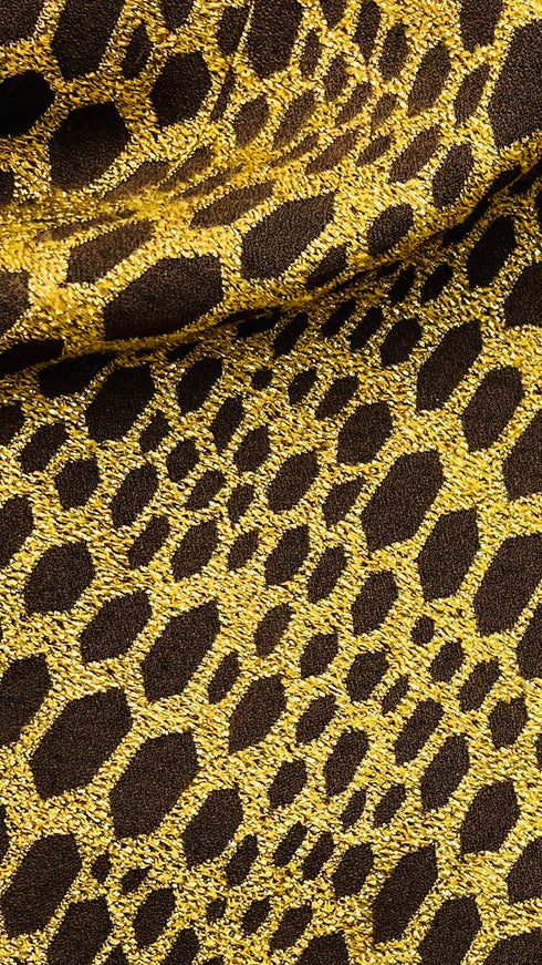 Abito midi svasato geometrico