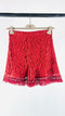 Shorts in pizzo rosso