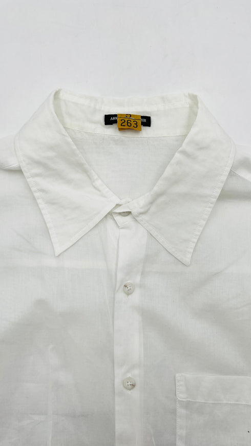 Camicia lunga semitrasparente
