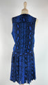 Abito midi animalier seta