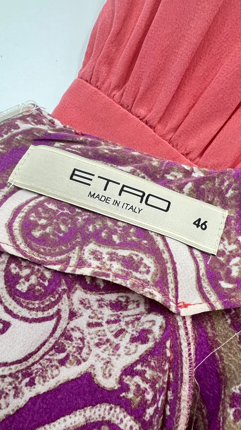 Abito in seta stampata