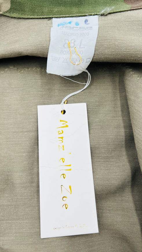 Giacca camouflage ricamata